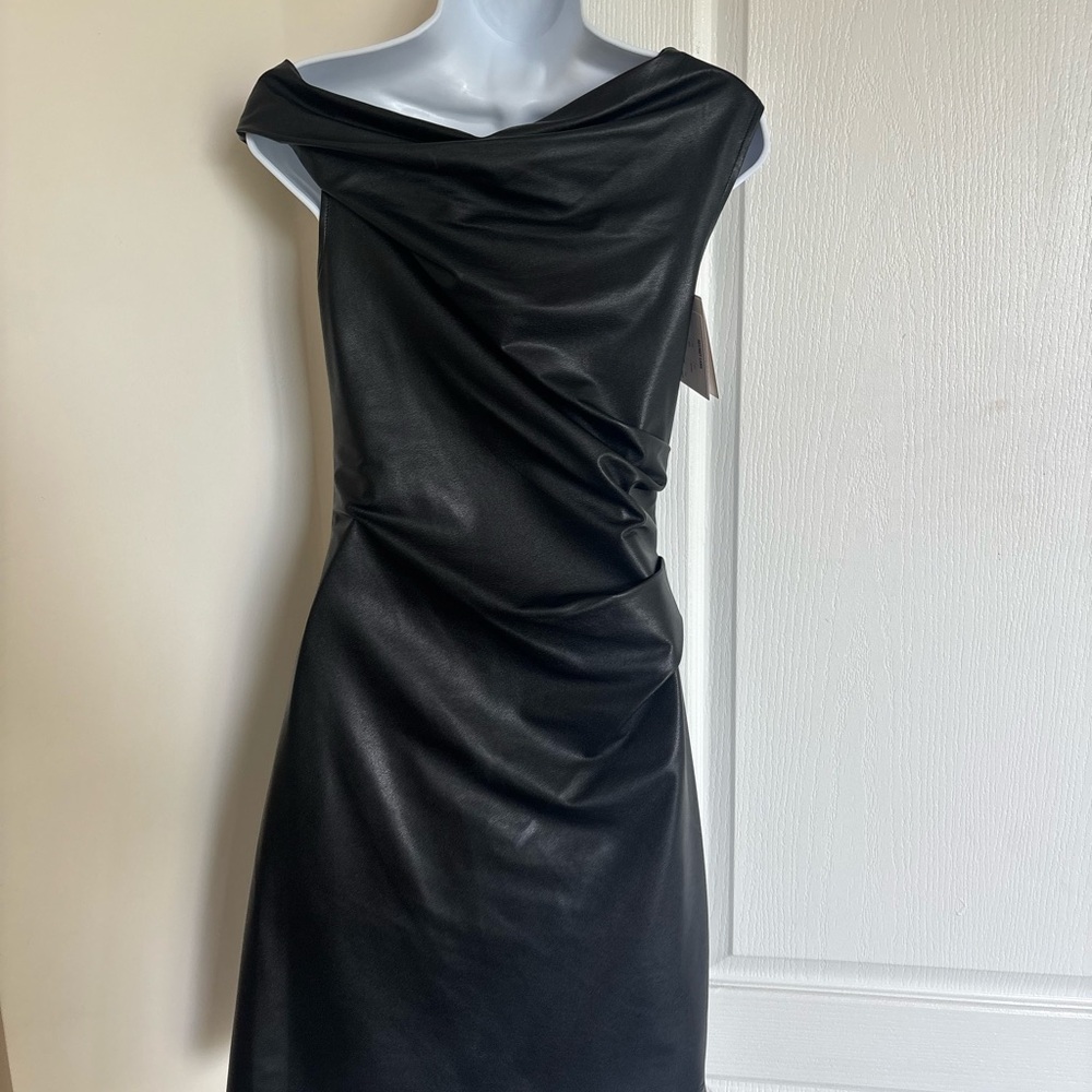 Helmut Lang One Shoulder Black Dress